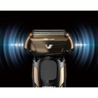 マクセルイズミ 充電・交流式 往復式シェーバー 4枚刃洗浄器付き ゴールド IZF-V972-N 1台