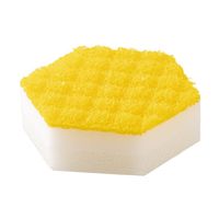 キッチンスポンジ まんてんスポンジ 持ちやすいミニサイズ・六角型 抗菌 日本製 1セット（1パック（2個入）×5）オーエ