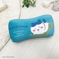 MORIPiLO ハチワレ 低反発クッション 腰枕 (ミニリラックスピロー) グッズ クッション 16x33x8cm 可愛い 柔らかめ ブルー