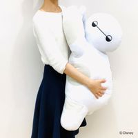 MORIPiLO ディズニー 抱き枕 (ベイマックス 添い寝枕) 特大  グッズ 約34x77cm ホワイト 大きい プレゼント