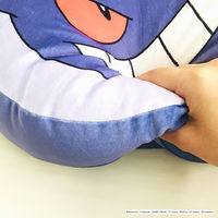 MORIPiLO ポケモン クッション(ゲンガー もちもちフェイスクッション) グッズ ダイカット パープル 約25x30cm かわいい