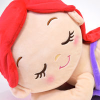 MORIPiLO ディズニー 抱き枕 (アリエル すやすや添い寝枕) ギフト グッズ  約25x62cm グリーン プレゼント 可愛い