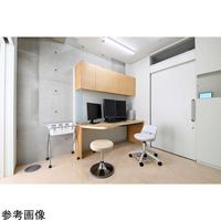 アズワン 研究室用チェア・フットペダル・背クッション付・ホワイト 67-9251-46 1個（直送品）