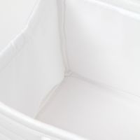 キルティング収納BOX(M) ホワイト LAKOLE/ラコレ