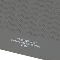 ヘアアイロンシリコンマット チャコール LAKOLE/ラコレ