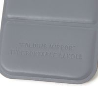 スリム折り畳みミラー(S) チャコール LAKOLE/ラコレ