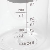 ストレーナーボトル600ml チャコール LAKOLE/ラコレ