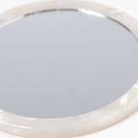 ケース付きマーブルミラー ホワイト LAKOLE/ラコレ