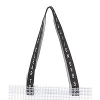 クリアチェックトートバッグ ブラック LAKOLE/ラコレ