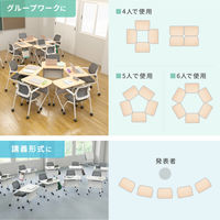 サンワサプライ フォールディングデスク 幅730×奥行536×高さ700mm 木目×ホワイト FLD-7350BR 1台（直送品）