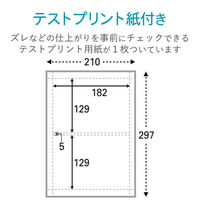 エレコム メディアケース用ラベル インクジェット フォト光沢紙 A4 ケ-スカ-ド 10枚入 EDT-KDVDM1 1個（わけあり品）