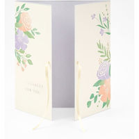 デザインフィル カラー色紙 両開き リボン 花柄 33265006 1個（わけあり品）