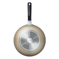 京セラ 炒め鍋 28cm IH ガス火対応 セラミック加工 ベージュ CFー28FCーWBG 1個