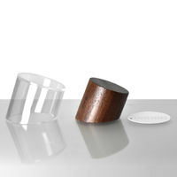 URiSAPO プライス立て(クルミ) 丸型 小[1セット 5個入] K-10066 1セット(5個入)（直送品）