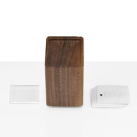 URiSAPO プライス立て(クルミ) 四角 大[1セット 5個入] K-10071 1セット(5個入)（直送品）