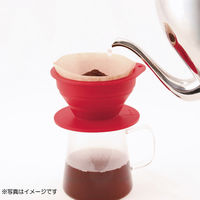 【ワゴンセール】（グッドデザイン賞受賞）折りたたみ コンパクト コーヒードリッパー 4カップ ブラウン ViV 電子レンジ・食洗器対応 1個