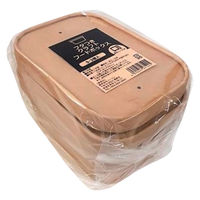 (お試し品) トーシン クラフトペーパーフードボックス S 約650ml 1袋（3個入）