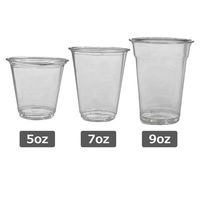 トーシン クリアカップ PET 7oz 約210ml 1箱（2000個：50個入×40袋）