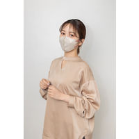 伊藤忠リーテイルリンク Eーlineマスク ベージュ×オレンジ 1箱（30枚入）