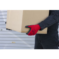 ベストグリップ 背抜き手袋 天然ゴム薄手 L LA304 1セット（5双）