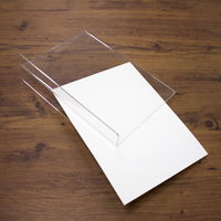 【アウトレット】【Goエシカル】訳あり プラス カードスタンド アクリル カード立て Ｔ型 A5判 CTー101T 62216 1個