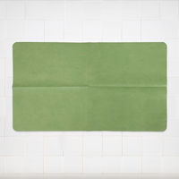 今村紙工 不織布吸水バスマット ノンスリップ加工 グリーンDBM-G 1袋（20枚入）