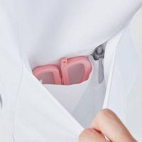 【再検品商品】アシックス メンズジャケット ホワイト×ネイビー S CHM854-0109 1枚　スクラブ（わけあり品）