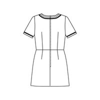 【再検品商品】チトセ　ミッシェルクラン チュニック 女性用 オフホワイト M MK-0022 1枚（わけあり品）