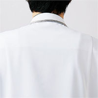 【再検品商品】住商モンブラン ジャケット メンズ 半袖 ホワイト×ネイビー PP202-19_M（わけあり品）