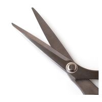 ミササ 右利き用ステンレス裁ちはさみ20cm 黒 キャップ付き 1丁 MIS8164