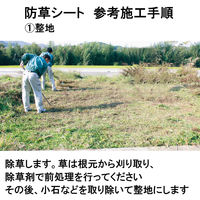 タカショー 防草シート 駐車場対応 高耐荷重 グリーングラウンドシート NBA-1220GS 1巻（直送品）