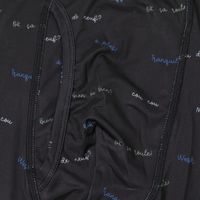 メンズ フレーズプリントボクサーパンツ S ブラック LAKOLE/ラコレ