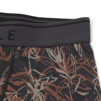 メンズ リーフ柄プリントボクサーパンツ S ブラック LAKOLE/ラコレ