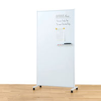 プラス 衝立型　ホワイトボードスクリーン　幅912×1784mm SCPー0917DSK 1セット（3台）