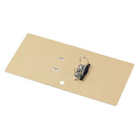 アスクル　リングファイル　A4タテ　2穴　レバー式アーチファイル　背幅66mm　ベージュ　シブイロ オリジナル（わけあり品）