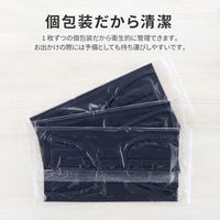 MSソリューションズ 不織布マスク ウルトラシルキー ネイビー ふつうサイズ(個包装) 50枚入り PL-FM03NVU50E 1箱(50枚入)