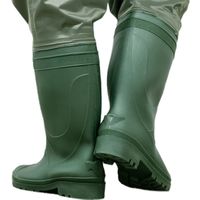 フェアストーン 完全防水 胴付長靴 チェストハイウェーダー wdlong GREEN 28.0cm 1足（直送品）