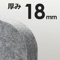 ドリックス フェルメノン 吸音デスクトップパネル ハイタイプ 幅980×高さ600mm BFM-10060HDST-GY 1台（直送品）