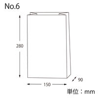 【角底袋】シモジマ 角底袋 No.6 麻の葉文様 004054601 1袋（100枚入）