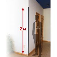 エスコ 22x22x2000mm クッションガード(黒) EA983FE-424 1セット(3個:1個×3本)（直送品）