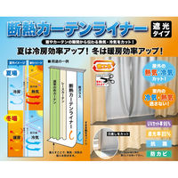 明和グラビア 断熱カーテンライナー 100cm×225cm クリア 100cm×225cm×2P 1袋(2枚入)