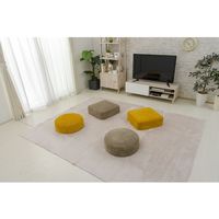 セルタン カバーリング 低反発ラウンドクッション コーデュロイ 幅480×奥行48×高さ160mm ワインレッド 1台（直送品）