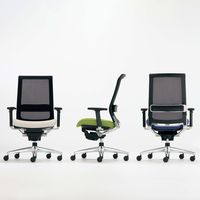【組立設置込】コクヨ エアフォート チェア スタンダード 上下肘 ポリウレタンキャスター ブラック×リーフグリーン 1脚（直送品）