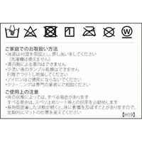 川島織物セルコン モリスデザインスタジオ ゴールデンリリーマイナー 玄関マット FH1708 450×750mm アイボリー 1枚（直送品）