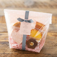 ヘッズ ドットOPPスタンドバッグ/ピンク-2 500枚(50枚×10) DT-OSB2 1セット(500枚入)（直送品）