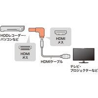 サンワサプライ HDMIアダプタ　L型(下) AD-HD06LDK 1個（直送品）
