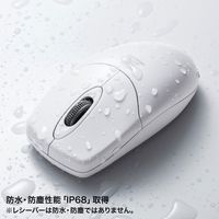 サンワサプライ 静音ワイヤレス抗菌・防水マウス MA-WIR151W 1個（直送品）