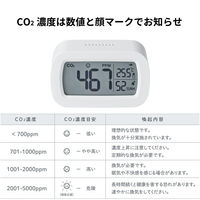キングジム　卓上CO2モニター　CD10シロ　1台