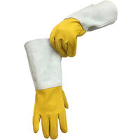 小野商事 溶接用手袋 牛本革使用 5本指 フリーサイズ AG502 1組(5双)