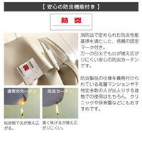 マッチングジャパン 【5cm単位】オフィスや店舗向け｜防炎1級遮光カーテン<グリーン>_幅70cmｘ丈84cm（直送品）